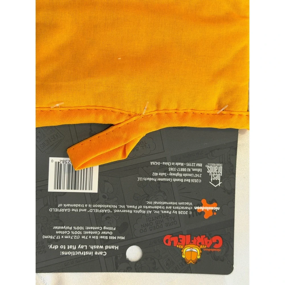 Garfield Nickelodeon 4pc Kitchen Set Oven Mitt Pot Holder Towel Mini Mitt New‎